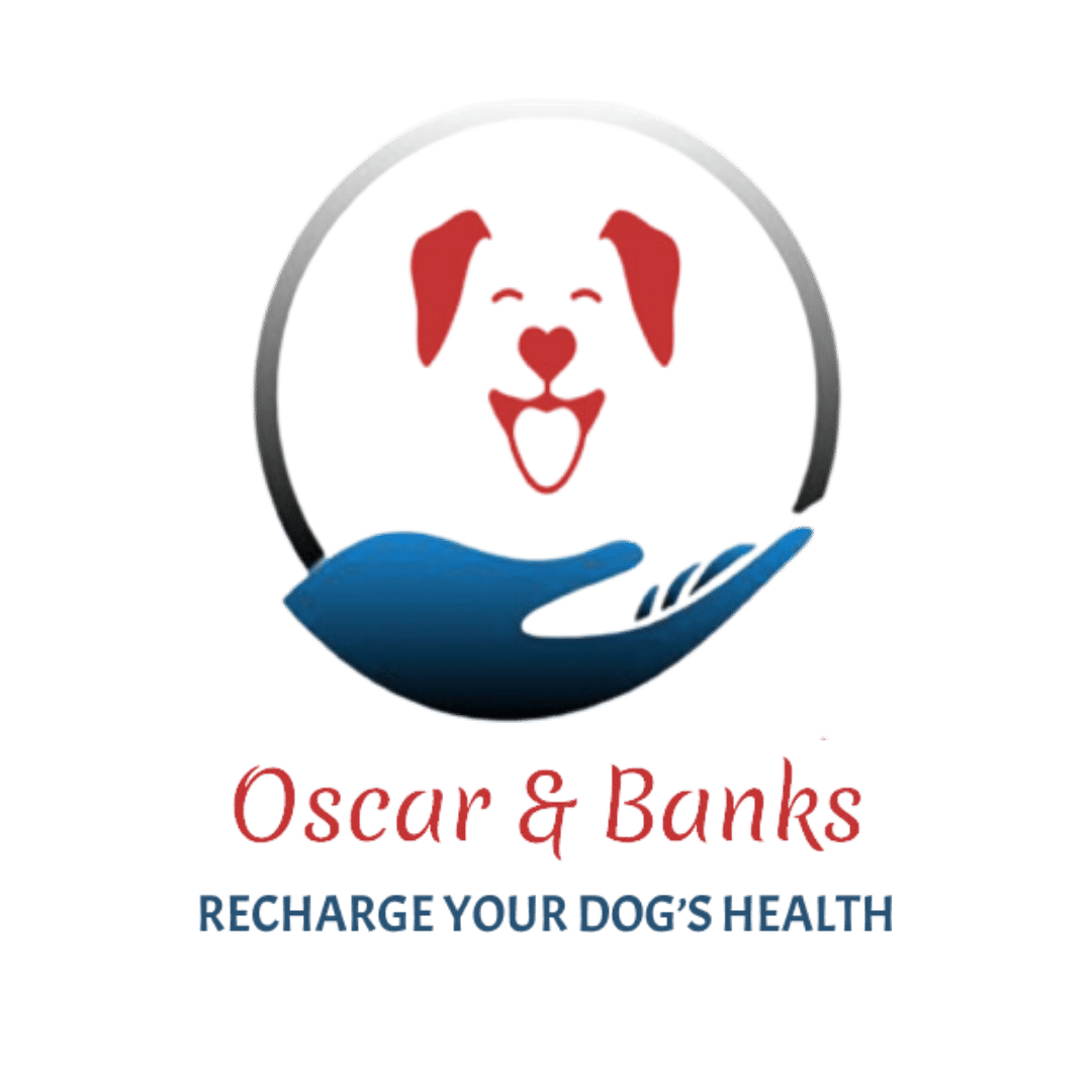 A logo of a dog with a hand and a paw.